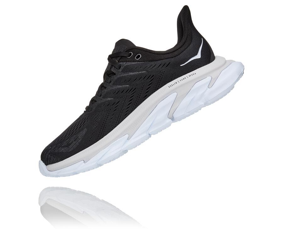 Tenis Hoka One One Feminino Pretas/Branco - Clifton Edge - 863-FREPNG